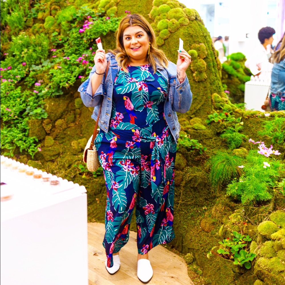 Eloquii x Draper James tropical print jumpsuit